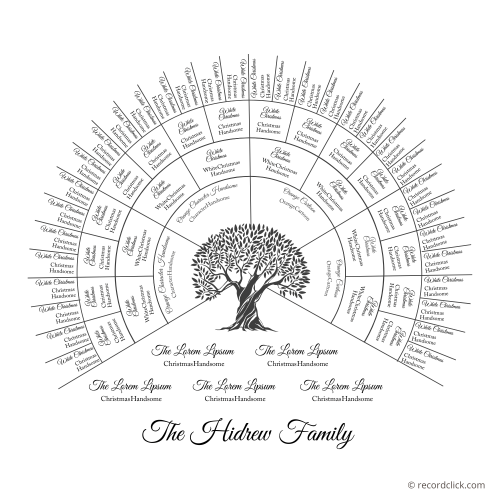 Family Tree Chart - Charts & Templates | RecordClick.com