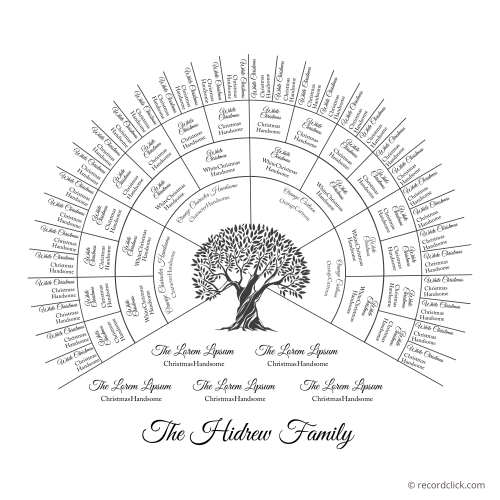 Family Tree Chart Charts Templates RecordClick