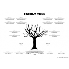 Family Tree With 4 Siblings Template