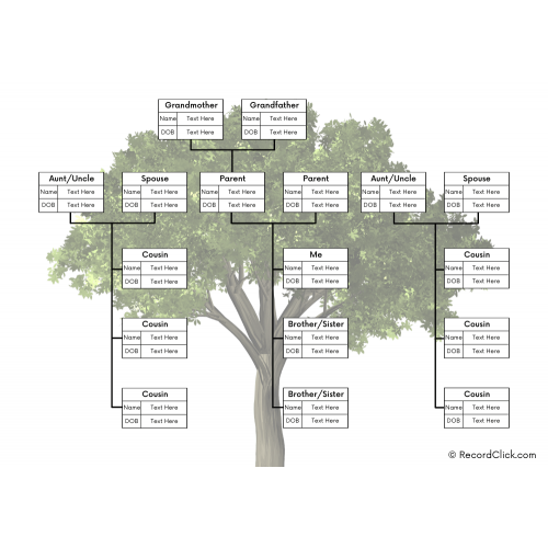 Family Tree With Cousins Template 500x500 
