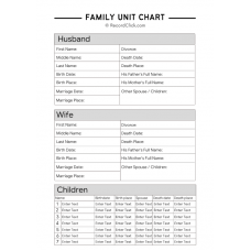 Family Unit Chart