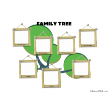 Picture Frame Family Tree Template