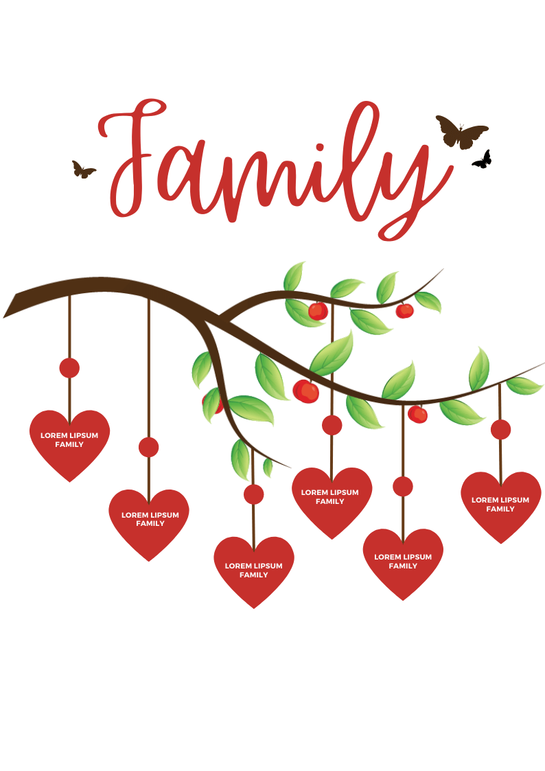 family tree template for kids simple