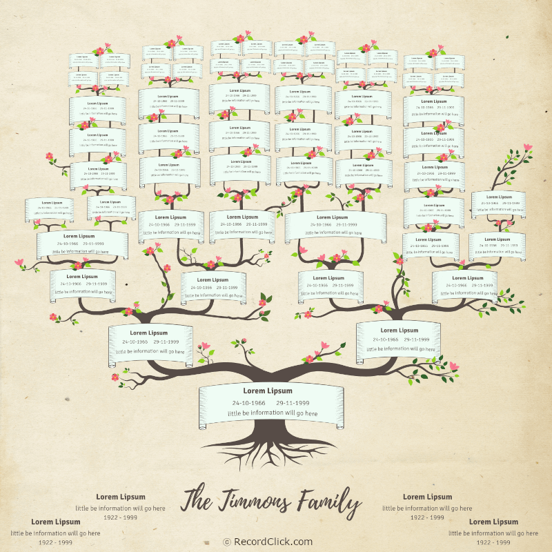 61 Free Family Tree Templates Printable / Downloadable / Editable